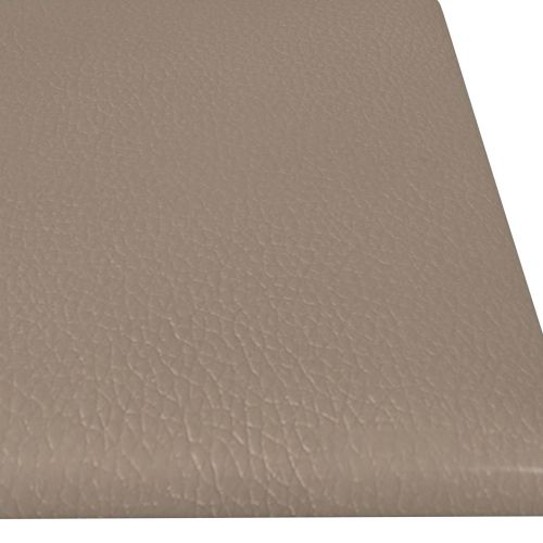 Стенно табло за легло 12 pcs Капучино 60 x 15 cm текстил