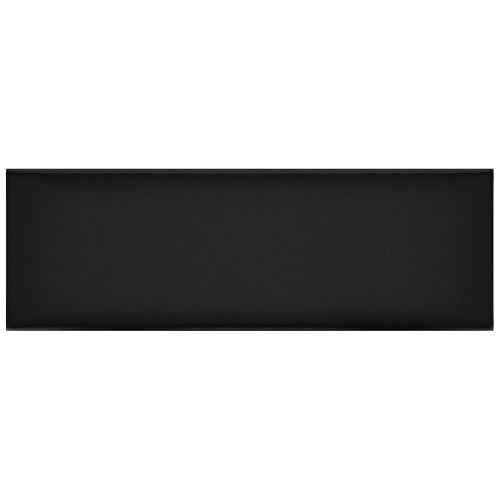 Стенно табло за легло 12 pcs Черен 90 x 30 cm текстил