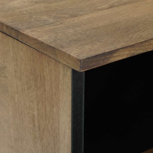 ТВ шкаф Кафяво 70 x 33,5 x 46 см Солидно мангово дърво