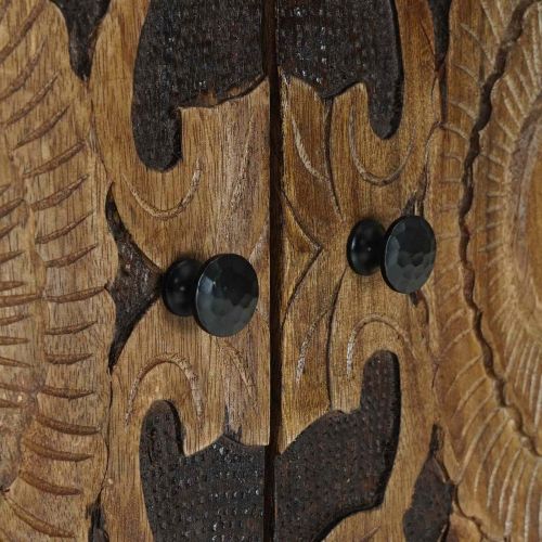 Шкаф за мивка в баня със съхранение Кафяво 62 x 33 x 58 см