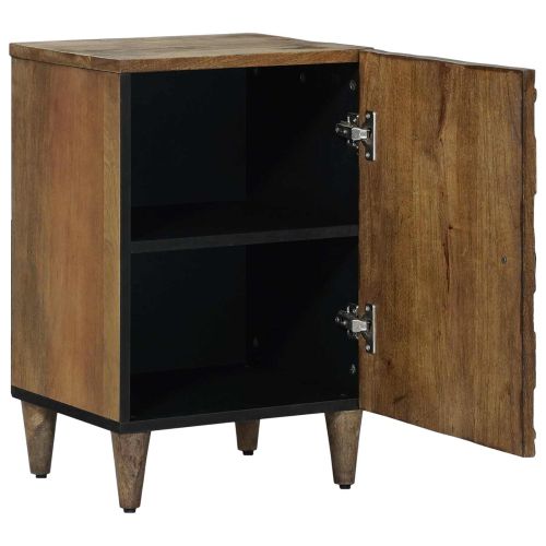 Шкаф за баня Кафяво 38 x 33,5 x 58 см Солидно мангово дърво