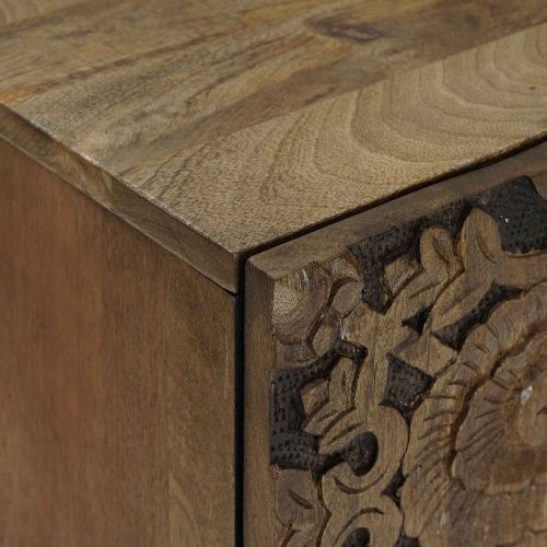 Шкаф за баня Кафяво 38 x 33,5 x 58 см Солидно мангово дърво