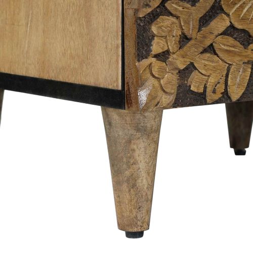 Служебен шкаф Кафяво 40 x 33,5 x 75 см Солидно мангово дърво