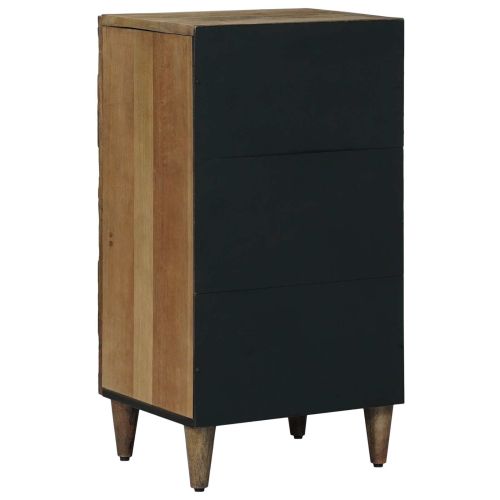 Служебен шкаф Кафяво 40 x 33,5 x 75 см Солидно мангово дърво