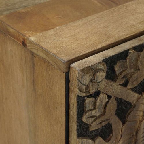 Служебен шкаф Кафяво 40 x 33,5 x 75 см Солидно мангово дърво