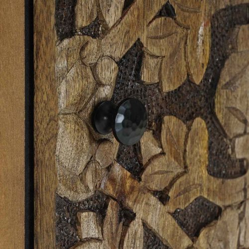 Служебен шкаф Кафяво 40 x 33,5 x 75 см Солидно мангово дърво