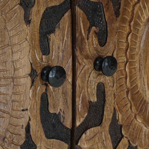 Служебен шкаф Кафяво 60 x 33,5 x 75 см Солидно мангово дърво