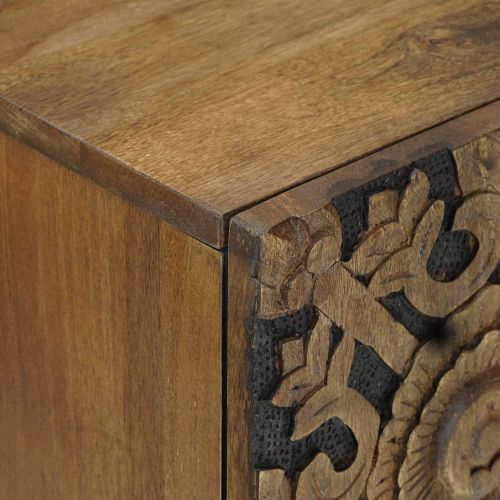 Служебен шкаф Кафяво 60 x 33,5 x 75 см Солидно мангово дърво