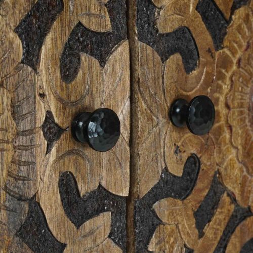 Служебен шкаф Кафяво 60 x 33,5 x 75 см Солидно мангово дърво