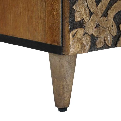 Служебен шкаф Кафяво 60 x 33,5 x 75 см Солидно мангово дърво