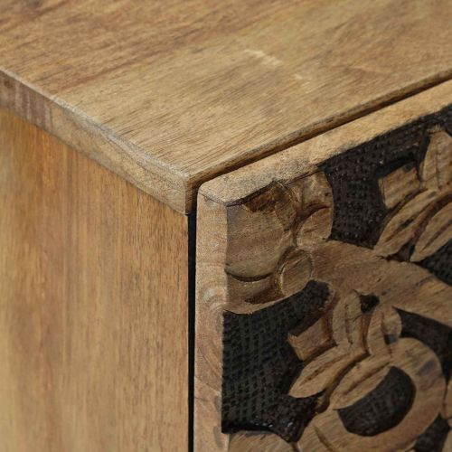 Служебен шкаф Кафяво 80 x 33,5 x 75 см Солидно мангово дърво