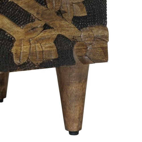 Служебен шкаф Кафяво 80 x 33,5 x 75 см Солидно мангово дърво