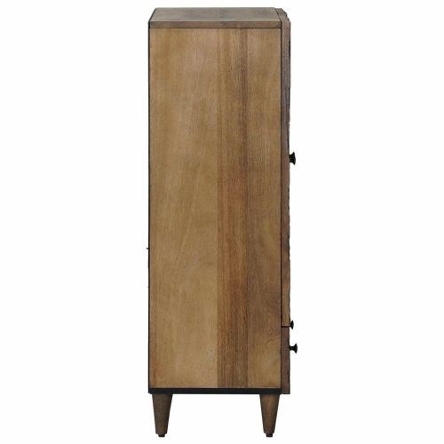 Висок шкаф Кафяво 60 x 33,5 x 100 см Солидно мангово дърво