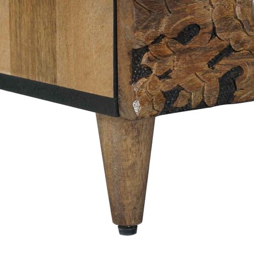 Висок шкаф Кафяво 60 x 33,5 x 100 см Солидно мангово дърво