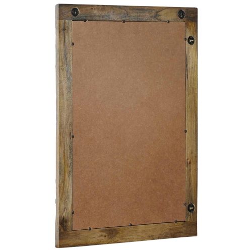 Стенни огледала Правоъгълна Орехово кафяво 70 x 50 cm