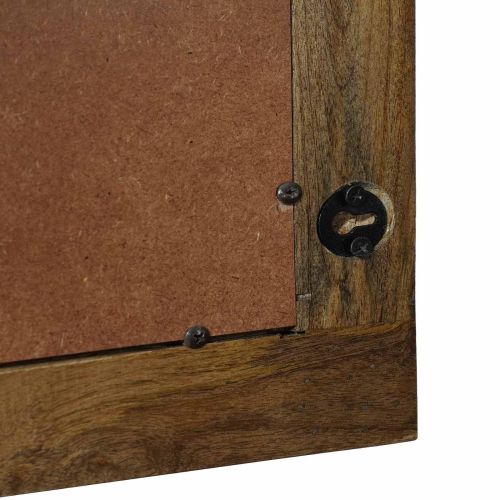 Стенни огледала Правоъгълна Орехово кафяво 70 x 50 cm