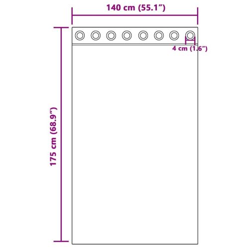 Кадифени завеси С завеси 2 pcs Виненочервен 175 x 140 см Кадифе