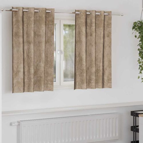 Кадифени завеси С завеси 2 pcs Шампанско 140 x 140 cm Кадифе