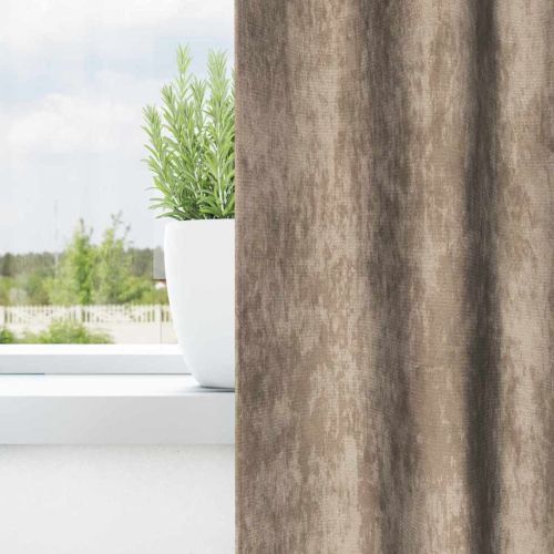 Кадифени завеси С завеси 2 pcs Шампанско 260 x 140 см Кадифе