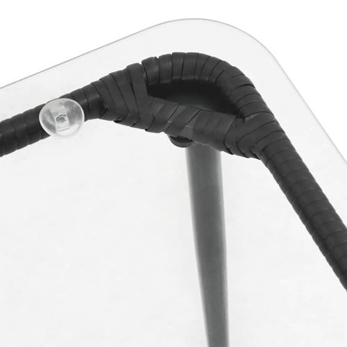 Градинска маса Черно 80 x 40 x 45 см полиратан