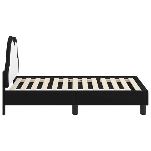 Легло за малко с главна дъска Черно 70 x 140 cm PU