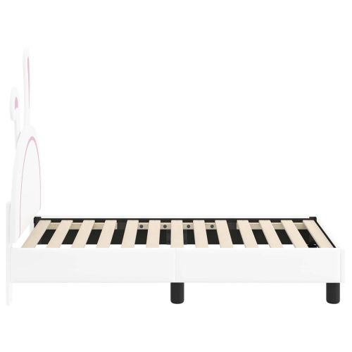 Легло за малко с главна дъска с таблото Бяло 70 x 140 cm PU