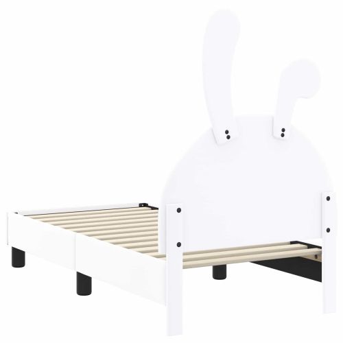Легло за малко с главна дъска с таблото Бяло 70 x 140 cm PU
