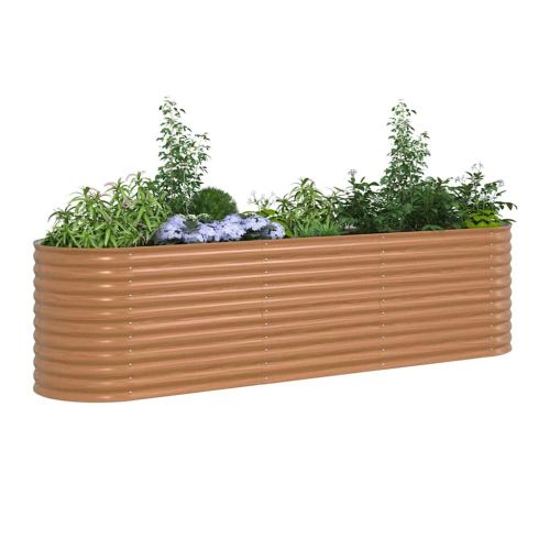 Повдигнато легло Кафяво 320 x 80 x 81 cm Стомана
