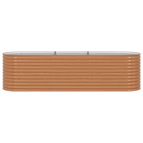 Повдигнато легло Кафяво 320 x 80 x 81 cm Стомана