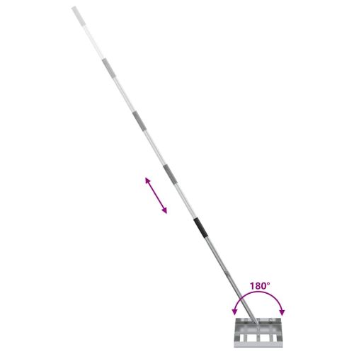 Градинска рейка Сребрист 45 x 25 x 200 см Неръждаема стомана
