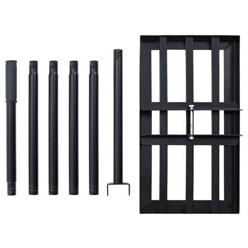 Градинска рейка Черно Прахово боядисана стомана