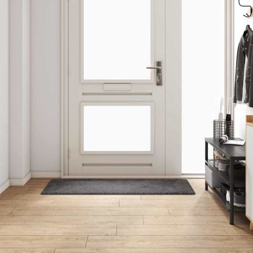 Килим пътека Сив 50 x 150 cm 100% Полипропиленов Тапициран