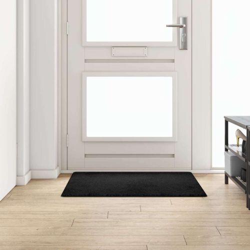 Килим пътека Черно 100 x 100 cm 100% Полипропиленов Тапициран