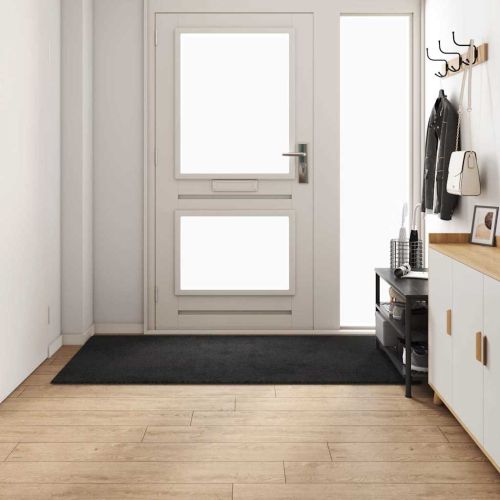 Килим пътека Черно 100 x 200 cm 100% Полипропиленов Тапициран