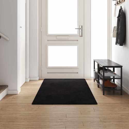 Килим пътека Черно 100 x 300 cm 100% Полипропиленов Тапициран