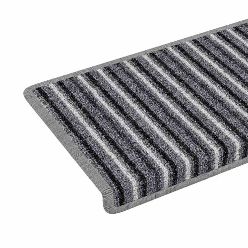 Самозалепващи стъпаловидни постелки 15 pcs Сив 65 x 21 x 4 cm