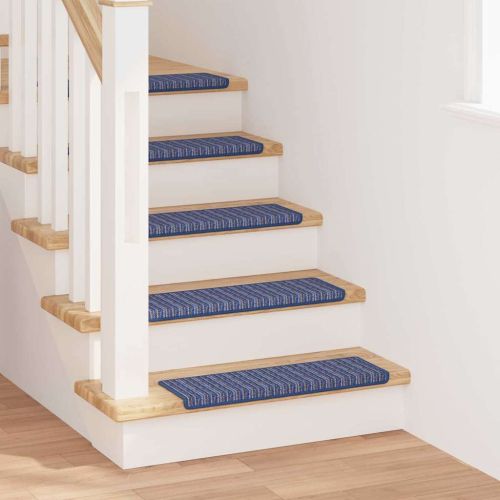 Самозалепващи стъпаловидни постелки 15 pcs Синьо 65 x 21 x 4 cm
