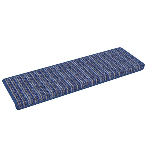 Самозалепващи стъпаловидни постелки 15 pcs Синьо 65 x 21 x 4 cm