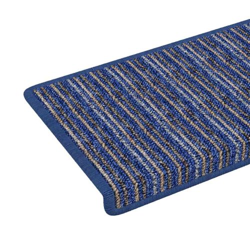 Самозалепващи стъпаловидни постелки 15 pcs Синьо 65 x 21 x 4 cm