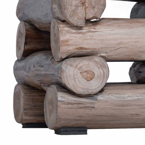 Стук Естествен 30 x 30 x 38 cm Солидно тиково дърво