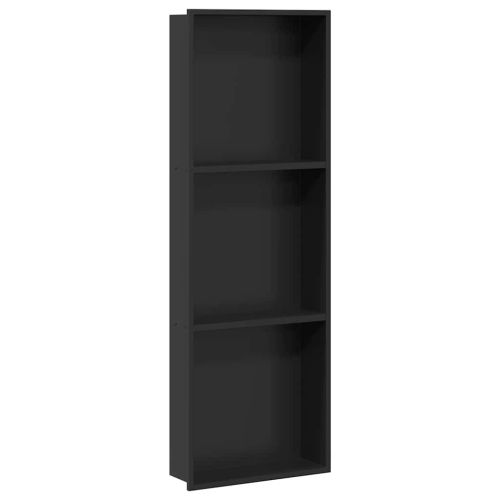 Нишата за душ Черен 92 x 32 x 10 см Неръждаема стомана