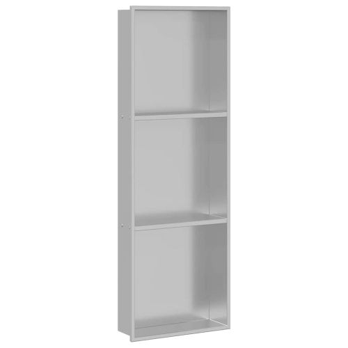 Нишата за душ Сребрист 90 x 30 x 9,5 см Неръждаема стомана