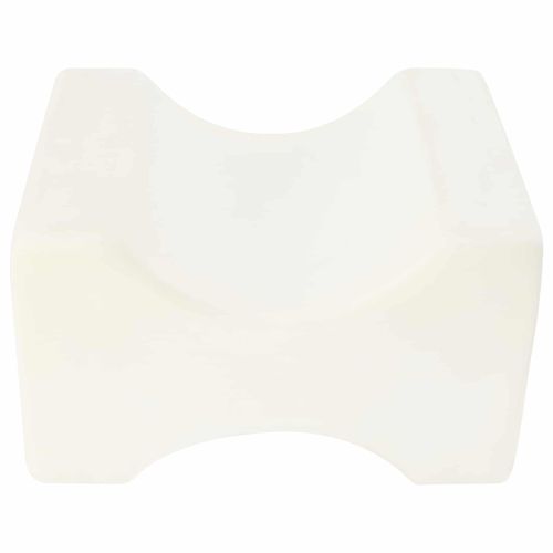 Knee Pillow Бял Мемори пяна и полиестер 26 x 21,5 x 15 см