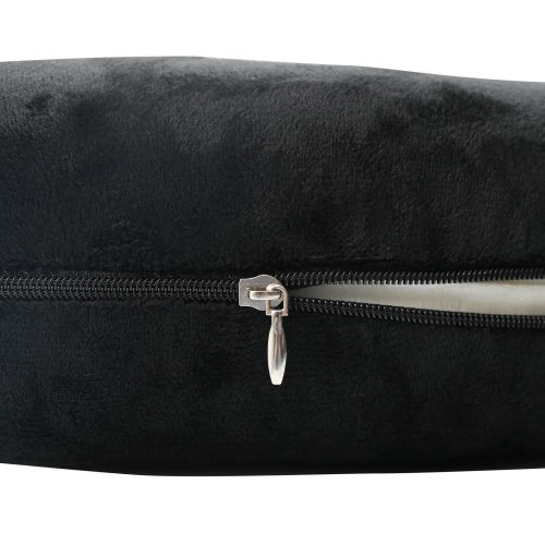 Пътна възглавница за врата Черен Мемори пяна 27 x 27 x 8 см