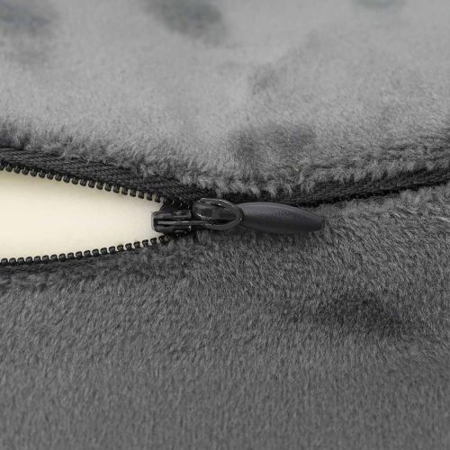 Пътен възглавник за врат Сив 27 x 26 x 14 см Мемори пяна