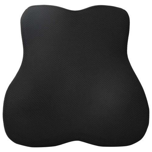 Възглавница за гръб Черно Мемори пяна 40 x 40 x 11 см