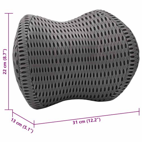 Възглавница за врат Черен Мемори пяна 30,5 x 21,5 x 13 см