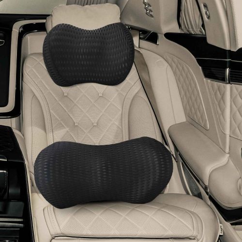 Възглавница за врат, Възглавница за гръб Черен Мемори пяна