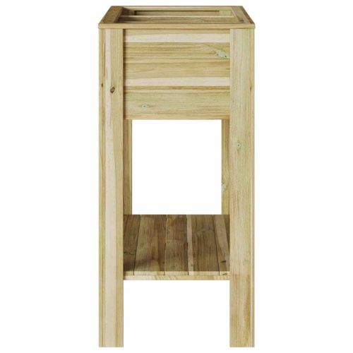 Висока саксия с рафт Кафяво 85,5 x 46,5 x 96 см