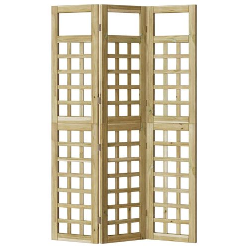 Екран за уединение Меден кафяв 121 x 180 cm Солиден бор